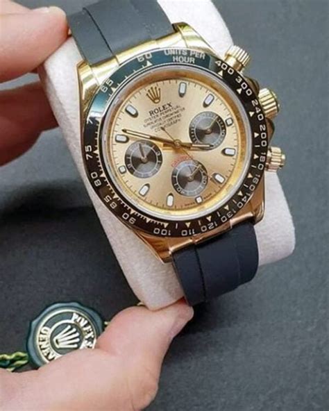 rolex daytona bracciale caucciu|rolex chronograph.